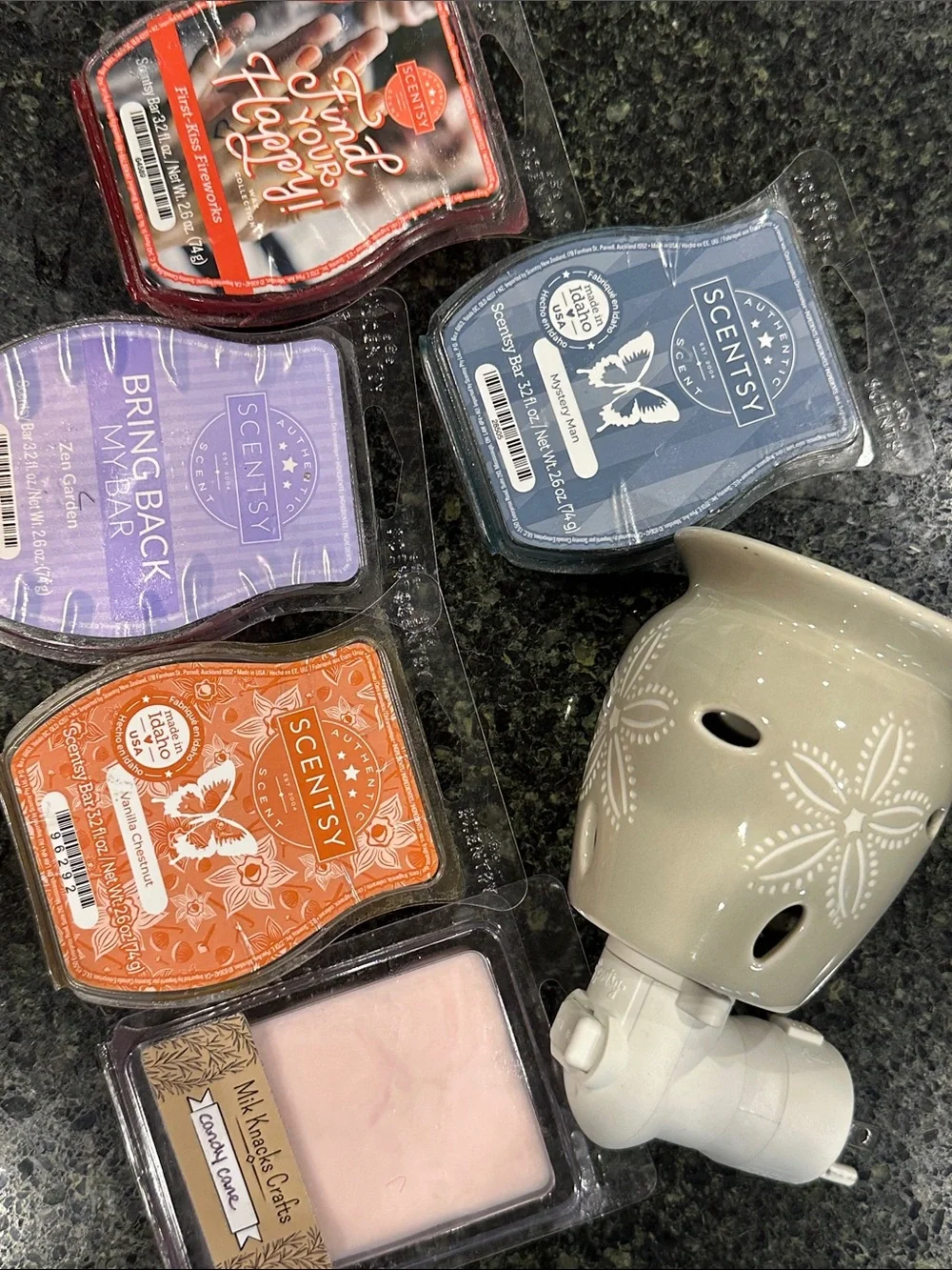 Scentsy SandDollar wall plug in scented wax warmer bundle candle flameless home